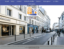 Tablet Screenshot of immobiliereparis15.fr
